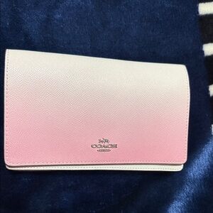 Coach Pink and Cream Women's Wallet